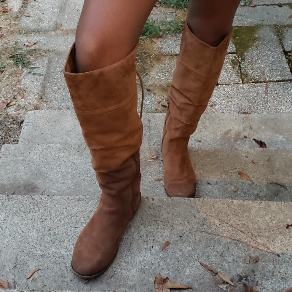 Girls knee high boots